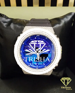 Reloj Exclusivo con Esfera Azul y Diamantes Moissanite VVS, Colección de Joyería de Plata de Ley 925 - Product Image 2