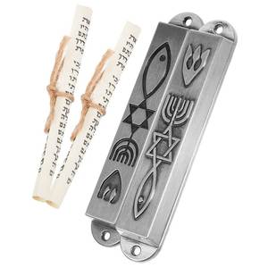Trending Butterfly Ginkgo Mezuzah <b>Case</b> Silver Gold Judaica Luxury Jewish Door Decor Gift Premium - Product Image 4