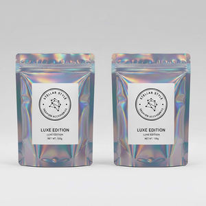 Emballage Laser holographique arc-en-ciel en feuille d'aluminium, pochettes irisées transparentes à fermeture éclair sur le devant, sacs d'emballage alimentaire pour fenêtre, sacs en Mylar - Product Image 6