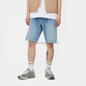 Streetwear bermuda surdimensionné pour hommes OEM short en coton denim déchiré avec broderie dégradée pour hommes - Product Image 6