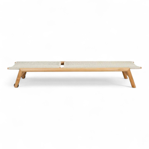 Sillón de Diseño Minimalista de Madera de Teca de Estilo Moderno para Exteriores, Piscina, Playa, Decoración del Hogar - Product Image 3