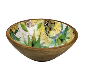 Tazón de madera esmaltada de diseño artesanal, tazón de madera esmaltada para ensalada, tazón de madera de mango, tazón de madera de acacia a un precio muy bajo. - Product Image 6