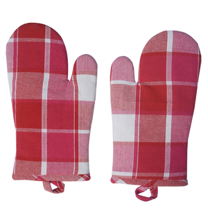 Ensemble de maniques de cuisine, protège-plats et tablier en coton imprimé personnalisé, résistant à la chaleur, vente en gros - Product Image 3