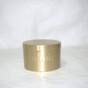 Vente en gros Boîte à bougies en laiton avec logo gravé personnalisé Pot à bougie vide en métal de luxe en cire de soja ou bougeoir ou pot parfumé - Product Image 2