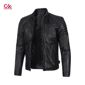 Nouvelle arrivée tendance, veste en cuir véritable pour homme de haute qualité, logo personnalisé, respirante, chaude pour l'hiver, veste en cuir pour homme - Product Image 6