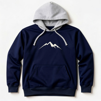 Sweat-shirt à capuche en velours pour homme, coupe oversize, imprimé à pois rouges avec strass, poche décorative, style hip-hop, hiver, manches classiques