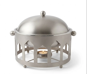 Classic Look Stainless Steel Casserole Dish Black Finish Contemporary <b>Food</b> <b>Warmer</b> <b>Buffet</b> <b>Server</b> Eco-Friendly Metal Cookware - Product Image 5