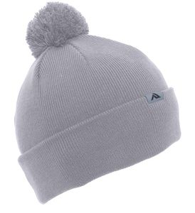 Gorro de Punto Gris Unisex con Pompón, Gorro de Invierno con Borde, Color Sólido, Estilo Casual, Talla Adulto 56-58CM, Material Acrílico, Venta al Por Mayor - Product Image 1