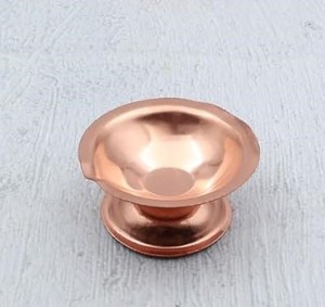 Support de Diya en Cuivre Premium, Lampe à Huile Akhand Diya pour la Prière Quotidienne au Temple, Cadeau Festif - Product Image 6