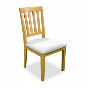 Ensemble de table à manger en bois de pin avec 4 chaises, meubles de cuisine, moderne, élégant, brun clair, marque OEM, Vietnam, personnalisable, certifié - Product Image 1