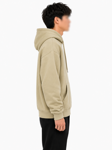 เสื้อฮู้ดดี้พิมพ์ลายโลโก้ตามสั่ง ผ้าฝ้าย 100% ทรงโอเวอร์ไซส์ มีกระเป๋าเสื้อ สไตล์ลำลอง สีพื้น พิมพ์ลายด้านหน้า ทรงปกติ - Product Image 3