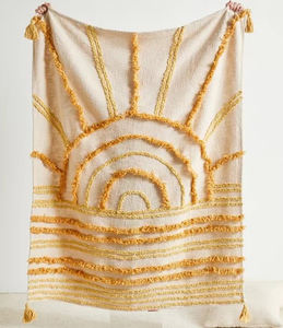 Manta de Algodón 100% Hecha a Mano con Borlas |   Manta Decorativa Texturizada Estilo Boho para Sofá y Cama - Product Image 2