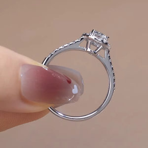 Anillo Unisex de Diamante Sintético de 1 Quilate, Chapado en Platino, Oro Blanco de 14k, Corte Brillante, Color D, Certificado IGI, Joyería de Compromiso - Product Image 4