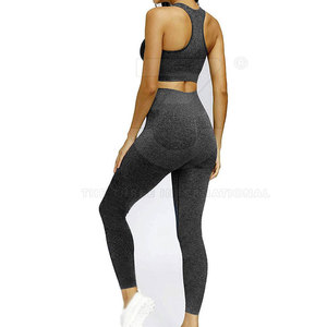 Conjunto de Yoga para Mujer, Colección Deportiva de Moda, con Tela Transpirable y Ecológica de Alto Rendimiento, 2 Piezas, Venta al Por Mayor, Personalización de Marca - Product Image 2
