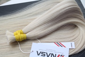 Extensions de cheveux en vrac de qualité supérieure Cheveux vietnamiens Double noyade 100 grammes Couleurs claires 18 pouces - Product Image 4