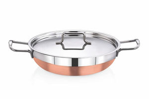 Casseroles et poêles de cuisine en cuivre au design simple pour la maison, ustensiles de cuisson en aluminium - Product Image 3