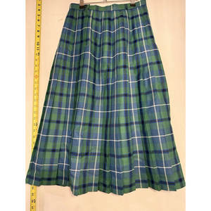 กระโปรงผ้าขนสัตว์ลายสก็อตสีเขียวและสีน้ำเงินสำหรับผู้หญิงชาวสก็อต กระโปรงไฮแลนด์แบบดั้งเดิมลายดักลาสโบราณ ปี 2026 - Product Image 3