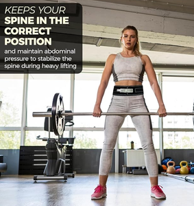 เข็มขัดยกน้ำหนักหนังแท้ 10–13 มม. สำหรับผู้ชายและผู้หญิง ช่วยพยุงหลังสำหรับเดดลิฟท์ สควอท และการออกกำลังกายในยิม - Product Image 5