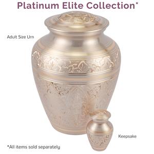 Urna para Cenizas Estilo Americano Platinum Elite Blanca con Capacidad de 200 Pulgadas Cúbicas - Product Image 5