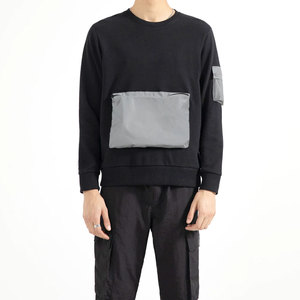 Sweat-shirts à capuche pour hommes, en molleton 100% coton, respirants, imperméables, avec poche, manches longues, motif uni, vente chaude - Product Image 1