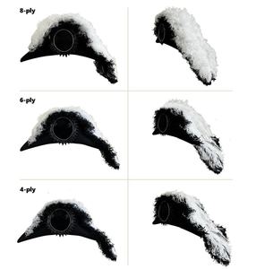 Chapeau d'officier de la Ligne des Chevaliers Templiers de l'Illinois, noir, avec sous-couche et plumes, durable et de qualité supérieure - Product Image 5