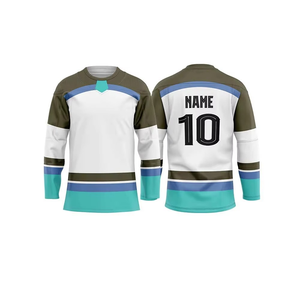 Maillot de hockey sur glace de haute qualité 100% polyester CHINKARA WEARS, logo brodé, couleurs personnalisées, noms d'équipe, service OEM - Product Image 4