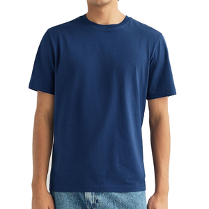 T-shirt Homme Oversize Manches Courtes Couleur Unie Col Rond Style Décontracté 100% Coton Jersey Tricoté Design Uni Respirant - Product Image 1