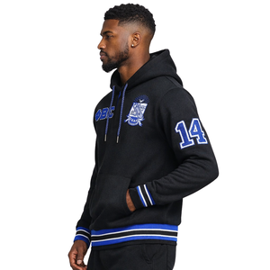 Sudadera con Capucha Negra con Botones de la Fraternidad Griega Phi Beta Sigma, Diseño Clásico, Comodidad Premium y Ajuste Elegante - Product Image 3