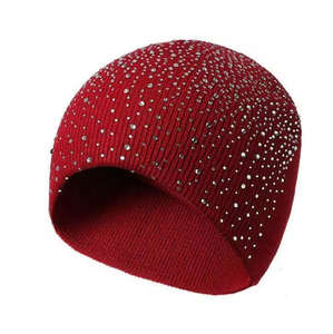 Nouveau bonnet en tricot diamanté style coréen, chapeau d'hiver en mélange de coton, tissu courant, unisexe, streetwear, accessoires d'hiver pour le ski, motif original - Product Image 5