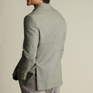 Blazer Homme Léger en Coton Respirant à Simple Boutonnage – Services OEM/ODM Disponibles – Vente Chaude - Product Image 2