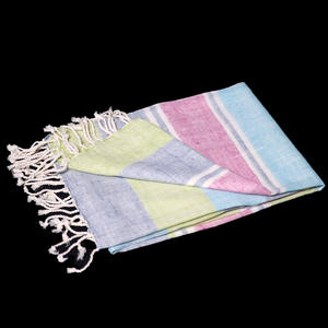 Serviette Fouta turque personnalisable avec votre logo et design à rayures, vente en gros, 100% coton, serviette Fouta douce, fabricant indien - Product Image 3