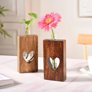 Sculpture élégante en bois et métal, objet décoratif artistique pour la maison, le salon, le bureau et la présentation sur table, bois moderne - Product Image 4