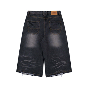 Shorts d'été décontractés unisexes en molleton français, style hip-hop, écologiques et respirants, 100% coton, coupe ample et droite, longueur courte - Product Image 6