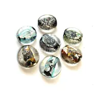 Perles en verre cristal multicolores argentées, noires et bleues, 8x16mm, rondes, pour la fabrication de bijoux, la décoration intérieure et la confection de rideaux, en vrac