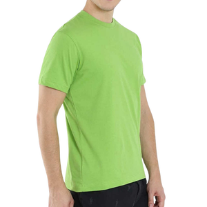 เสื้อยืดคอกลมแขนสั้นทรงปกติสำหรับผู้ชาย สีเขียวล้วน ผ้าฝ้ายเจอร์ซีย์ 100% ระบายอากาศได้ดี เหมาะสำหรับใส่ลำลอง - Product Image 1