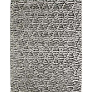 Handwoven Chunky Loop Wool Rug Silver Grey Rug and White Rug Taupe Rug Flatweave Modern Indoor Decor PET Friendly Extra Thick - Product Image 1