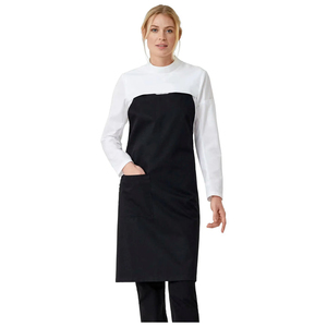 Delantales de Chef Personalizados con Logotipo, Alta Calidad, 100% Poliéster, Spandex, Algodón, Lona, con Broches, al por Mayor, Negros Lisos, Impermeables - Product Image 2