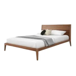 Bedroom Furniture High Quality Wooden Bed Good Materials Bed Set Wholesale Price Solid Wood Bed From Indonesia