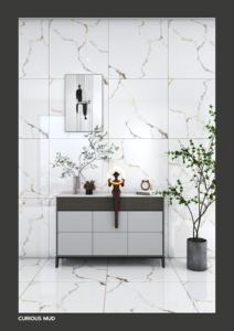 Carrelage en porcelaine brillant élégant 600x600mm 60x60cm 24x24 Surface céramique brillante Revêtement mural intérieur de qualité supérieure Durable - Product Image 5