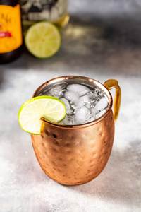 Copper mule mug <b>set</b> for stylish luxury <b>beverage</b> corners hammered finish metal cups durable reusable <b>serving</b> party mugs - Product Image 3