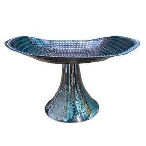 Luxury Gold Metal Pedestal Fruit Bowl Decorative Leaf <b>Edge</b> Serving Tray Centerpiece Stand for Dining Table Wedding Decor - Product Image 3