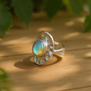 5.2 Grams <b>Labradorite</b> Fine <b>Ring</b> - Product Image 3