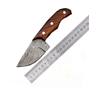 Couteaux de cuisine et accessoires, couteau de chasse et de camping en acier Damas, manche en bois de rose, couteau de chef pour la cuisine et la chasse - Product Image 6