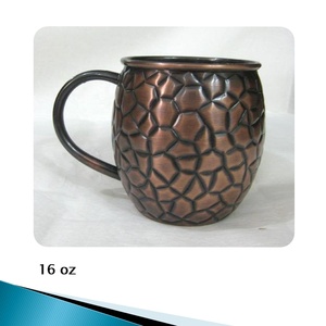 แก้วมักทำจากทองแดงแก้วมักแบบแข็งแก้วมักใส่กาแฟเหยือกทองแดงบริสุทธิ์แก้วมักทำจากทองแดงขนาด16ออนซ์ขายดี - Product Image 2