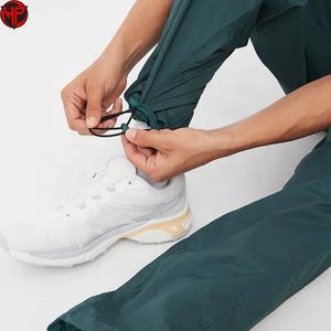 Pantalones Cortavientos Personalizados con Logotipo Bordado, Pantalones de Poliéster y Nailon para Hombre, Pantalones Deportivos con Paneles de Color - Product Image 5