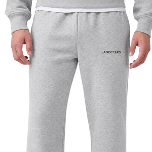 <b>Men</b>’s Fleece Sweatpants Relaxed Fit Straight Leg Casual <b>Trousers</b> Elastic Waist Side Pockets Soft Heavyweight <b>Lounge</b> Pants - Product Image 3