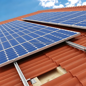 Estructura de sujeción solar de aluminio para techos de metal corrugado, sin penetración, con sistema de montaje fotovoltaico para techos de chapa. - Product Image 1