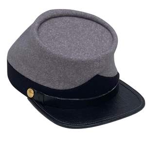 Reproducción de estilo histórico del gorro confederado Kepi (o gorra de campo) de la Guerra Civil Estadounidense, común entre los entusiastas de la historia. - Product Image 1