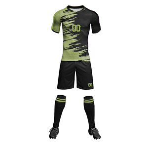 Maillots de football unisexes personnalisés tendance, uniformes d'entraînement à manches courtes, service OEM, 100 % polyester, séchage rapide, respirant - Product Image 3