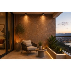 Graphito Marble Natural Stone <b>Veneer</b> Flexible Thin Stone <b>Sheet</b> for Feature Wall TV Wall Bedroom and Office Interior - Product Image 1